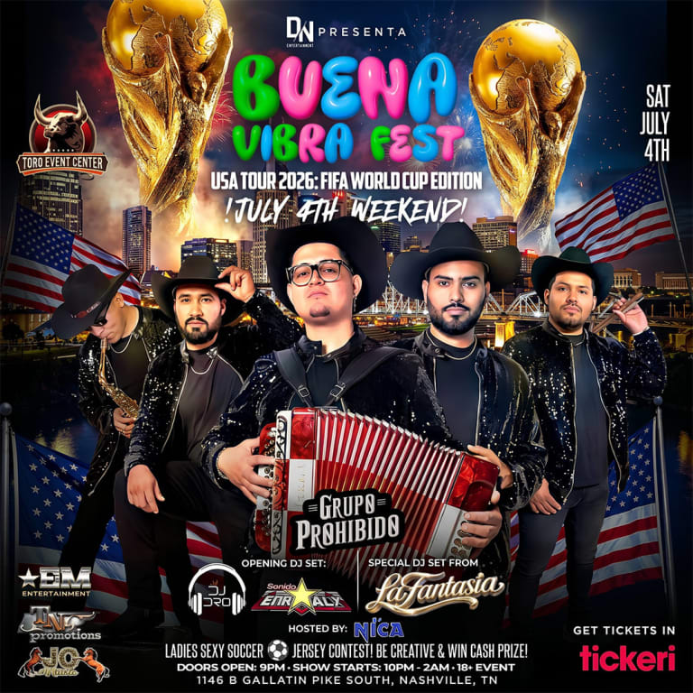 Event - Buena Vibra Fest In Nashville  - Nashville, TN - Sat, July 4, 2026} | concert tickets