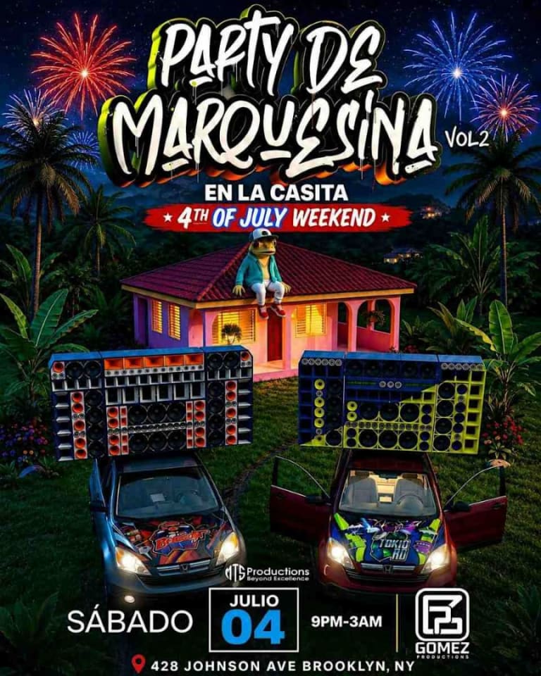 Event - Party de Marquesina Vol. 2 Brooklyn | 4th of July Party NYC - Brooklyn, NY - Sat, July 4, 2026} | concert tickets