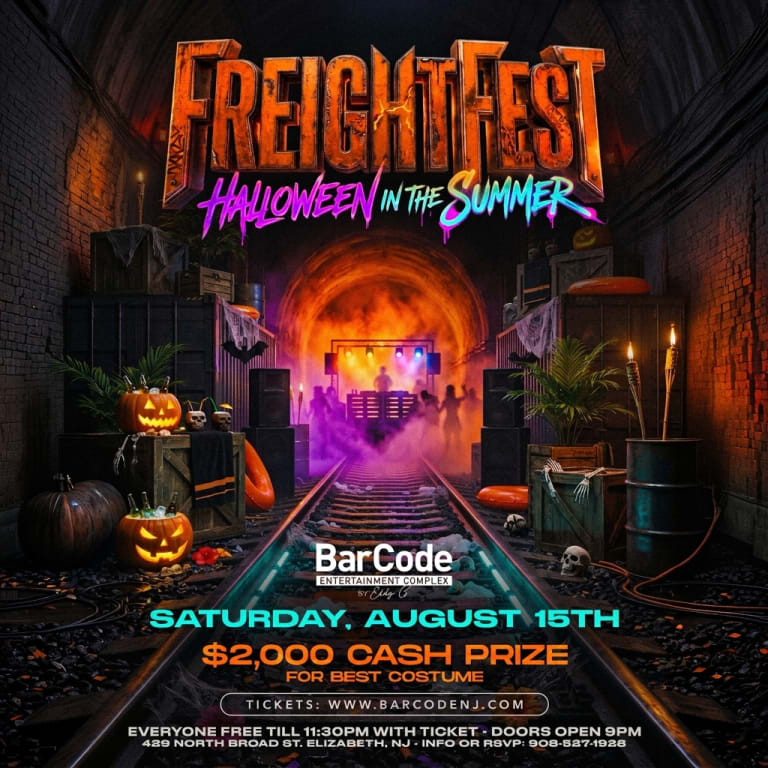 Event - Freightfest! A Summerween @ BarCode - Elizabeth, NJ - sáb, 15 de agosto de 2026} | concert tickets