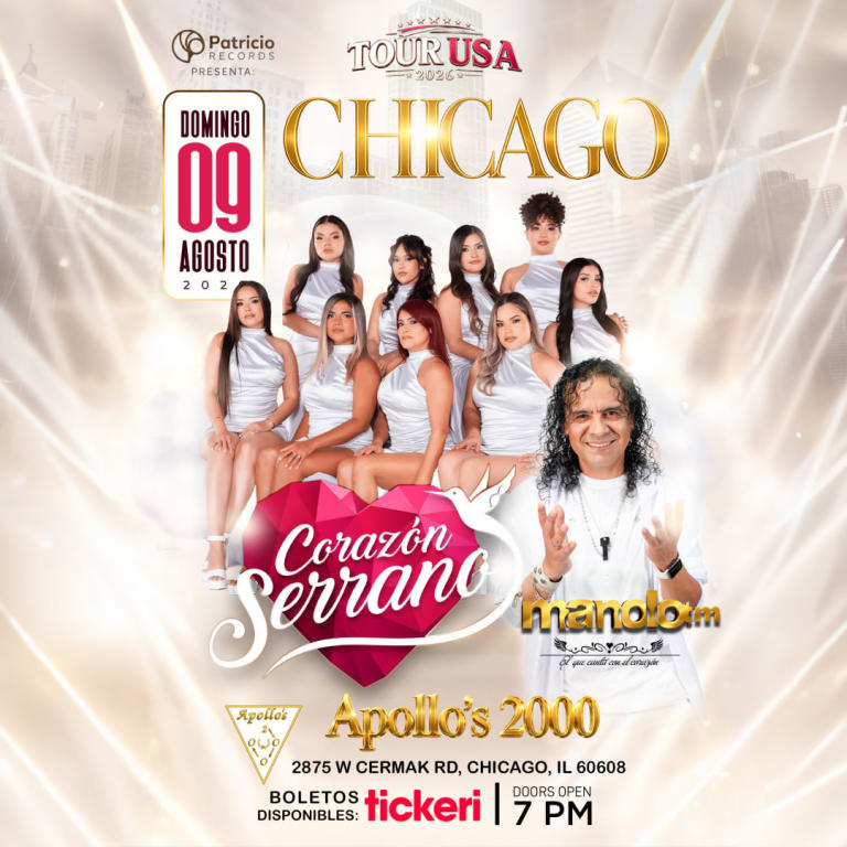Event - Corazon Serrano en Chicago NY  - Chicago, Illinois - August 9, 2026 | concert tickets