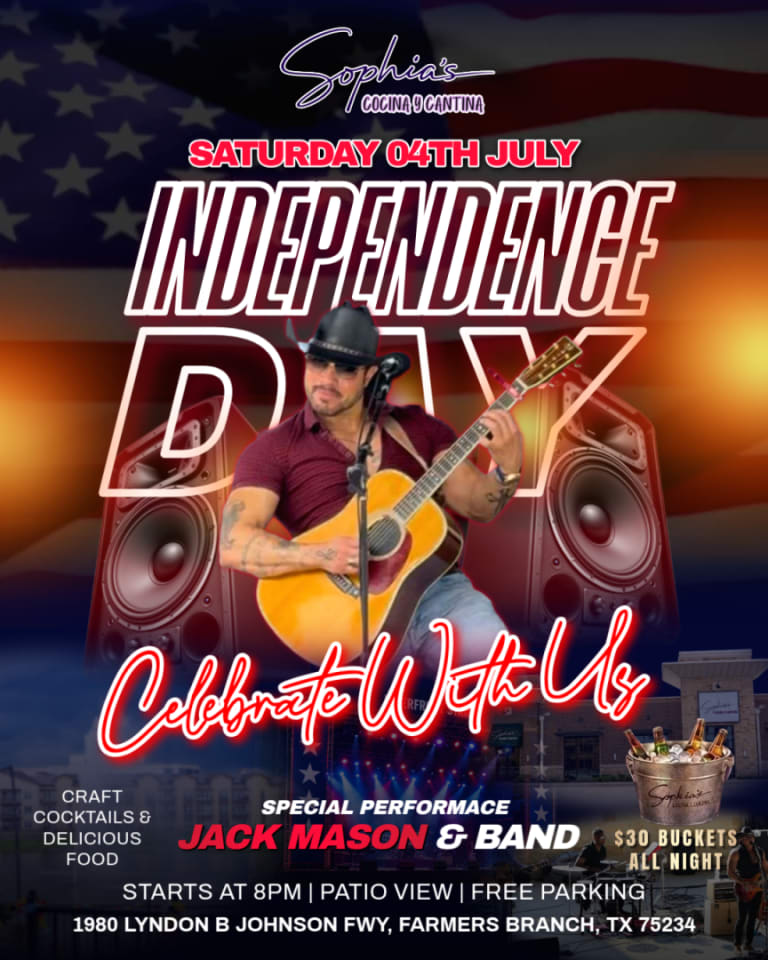 Event - 🎶🔥 LIVE BAND SATURDAYS WITH JACK MASON BAND 4TH OF JULY CELEBRATION! 🔥🎶 - Farmers Branch, Texas - July 4, 2026 | concert tickets
