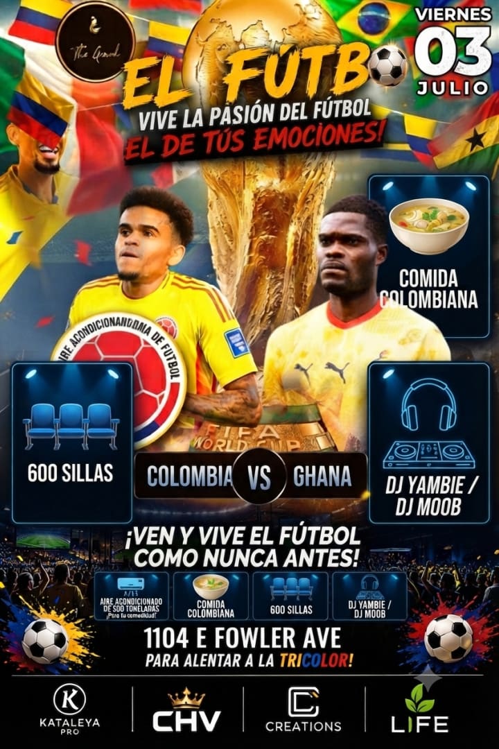 Event - Colombia vs Ghana watch party - Tampa, FL - Fri, July 3, 2026} | concert tickets