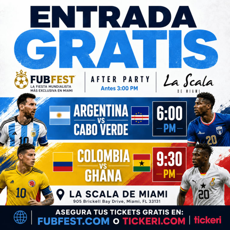 Event -  ARGENTINA vs CABO VERDE - COLOMBIA vs GHANA - Miami, Florida - July 3, 2026 | concert tickets