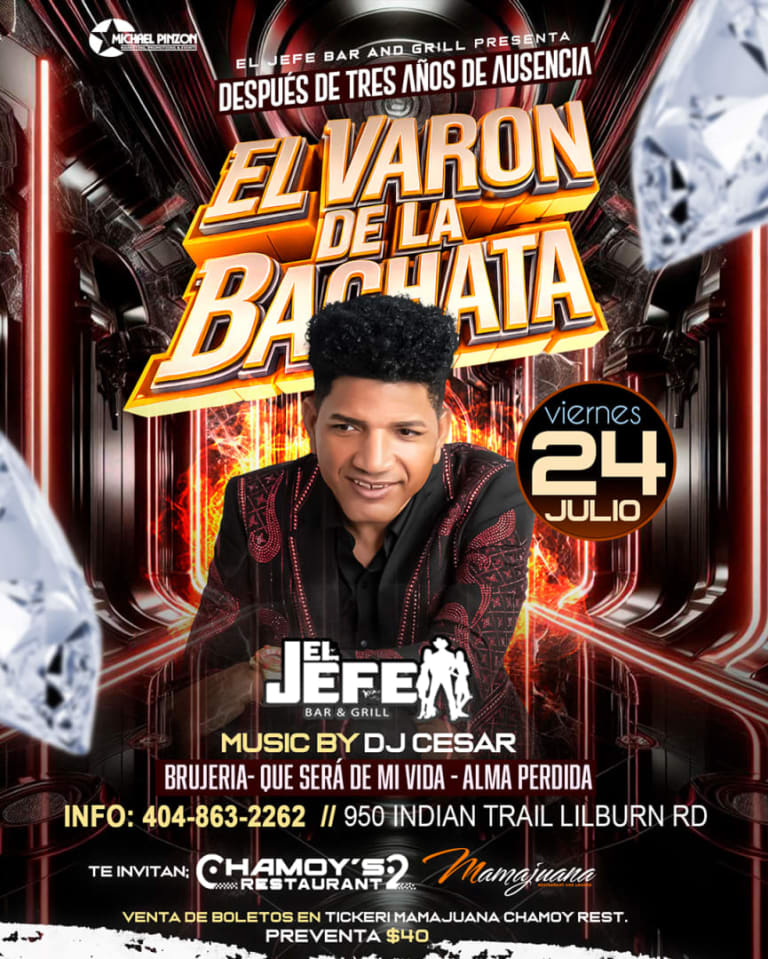 Event - EL VARON DE LA BACHATA - Lilburn, Georgia - July 24, 2026 | concert tickets
