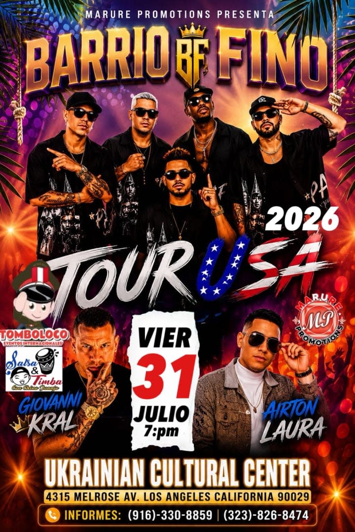 Event - Barrio Fino en Concierto  - Los Angeles, California - July 31, 2026 | concert tickets