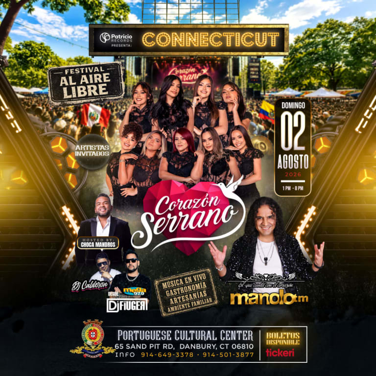 Event - Corazon Serrano en Danbury - Danbury, CT - dom, 2 de agosto de 2026} | concert tickets
