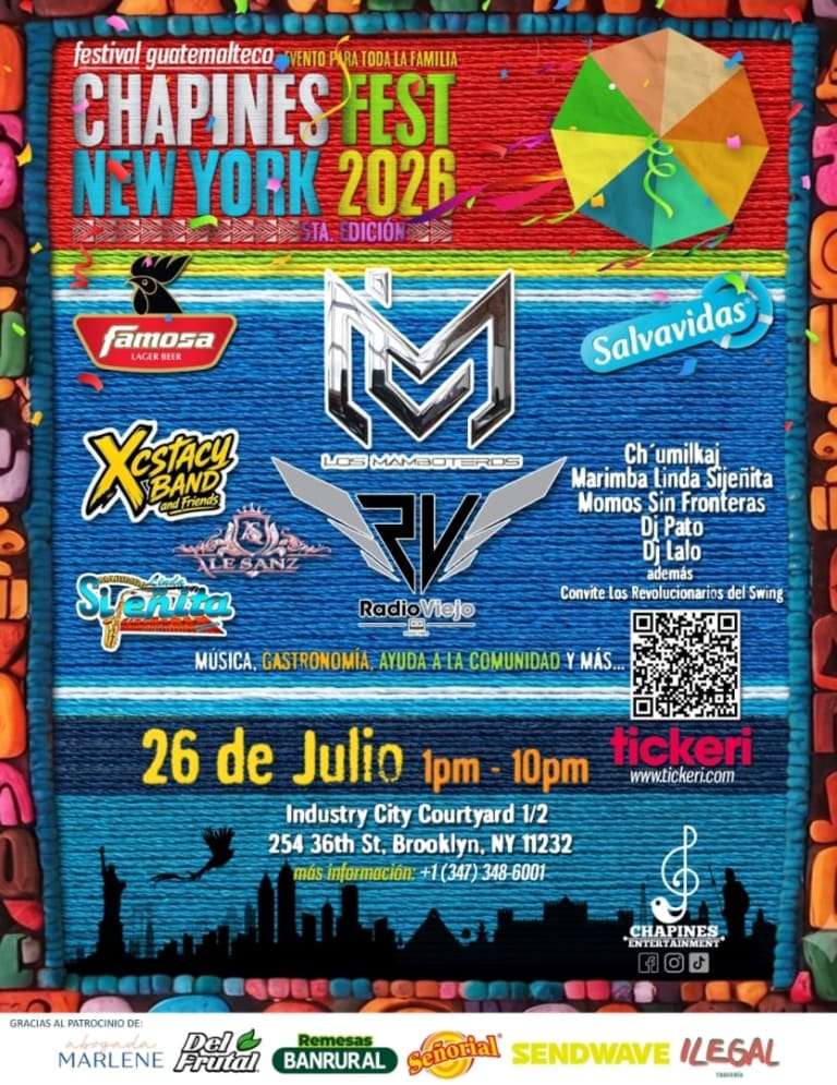 Event - CHAPINES FEST NEW YORK 2026 - Brooklyn , NY - dom, 26 de julio de 2026} | concert tickets