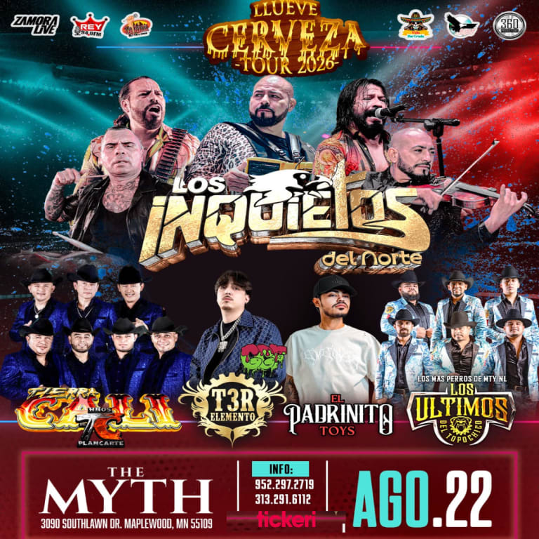 Event - Los Inquietos del Norte en Maplewood, MN - Saint Paul, Minnesota - August 22, 2026 | concert tickets