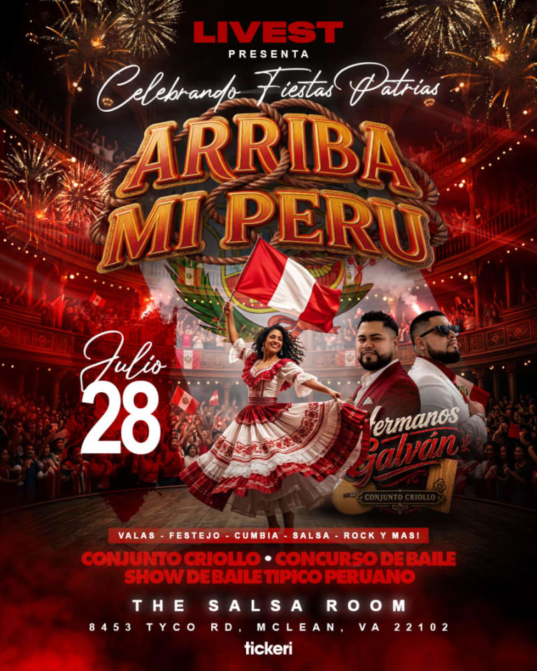 Event - Fiesta Patrias: Arriba Mi Peru - Vienna, Virginia - July 28, 2026 | concert tickets