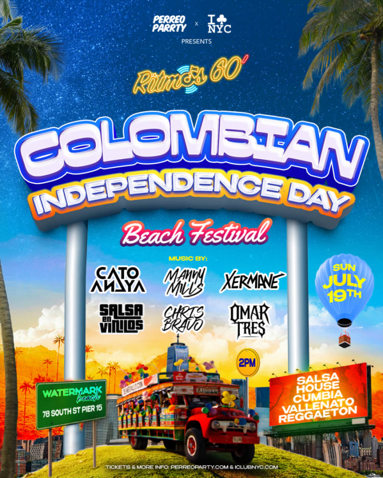 Event - Ritmos Colombian Independence Festival at Watermark Beach Open-Air NYC - New York, New York - July 19, 2026 | concert tickets