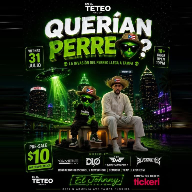 Event - 👽 QUERÍAN PERREO? | Tampa, FL | Viernes 31 de Julio | El Johnny 🛸 - Tampa, FL - Fri, July 31, 2026} | concert tickets