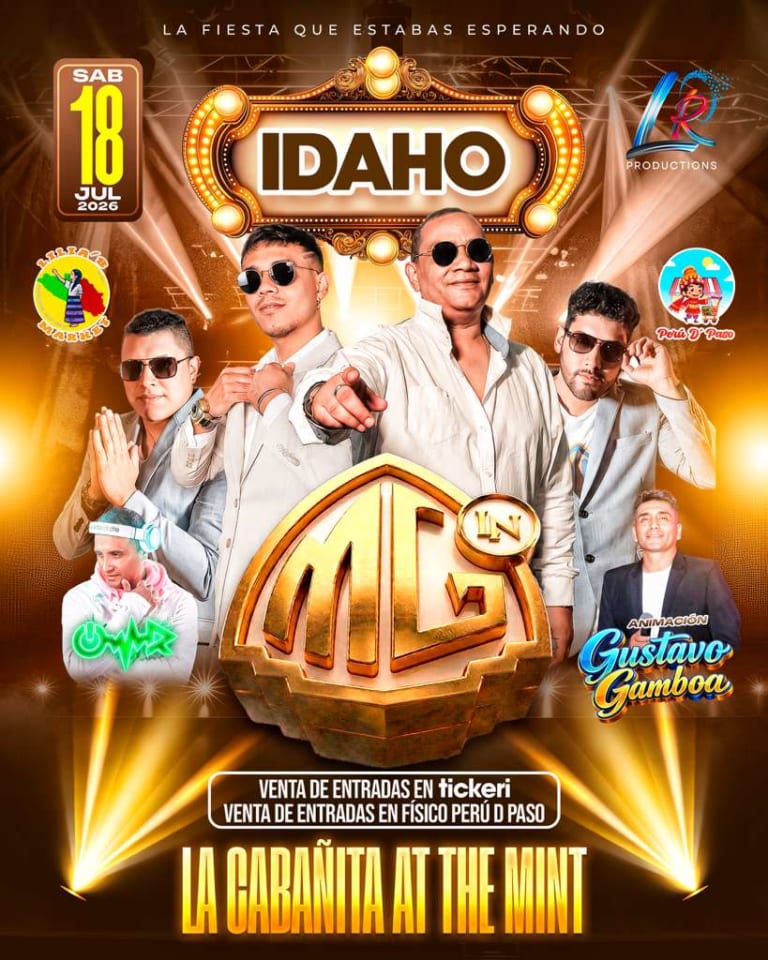 Event - LA NOVEL DESDE EL PERU SALSA PERUCHA - Hailey, IDAHO - July 18, 2026 | concert tickets