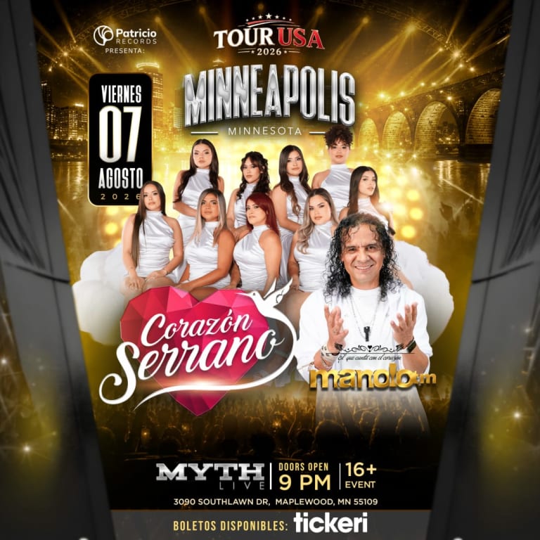 Event - Corazon Serrano & Manolotm en Minneapolis - Saint Paul, Minnesota - August 7, 2026 | concert tickets
