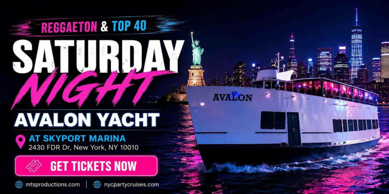 Event - Reggaeton Boat Party NYC | Avalon Yacht at Skyport Marina - New York, NY - Sat, July 11, 2026} | concert tickets