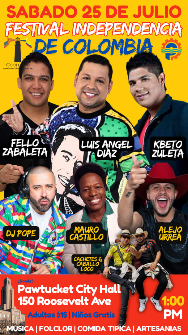 Event - Festival Independencia de Colombia en Rhode Island - Pawtucket, Rhode Island - July 25, 2026 | concert tickets