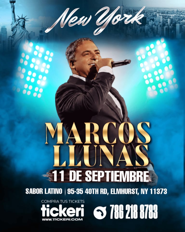 Event - Marcos Llunas  - Queens, New York - 11 de septiembre de 2026 | concert tickets