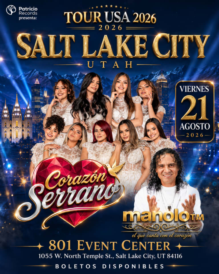 Event - Corazon Serrano en  Salt Lake City  UT - Salt Lake City, Utah - August 21, 2026 | concert tickets