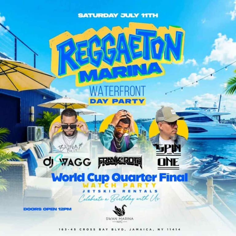 Event - Reggaeton Marina Day Party & World Cup Watch Party at Swan Marina NYC - Queens, New York - July 11, 2026 | concert tickets