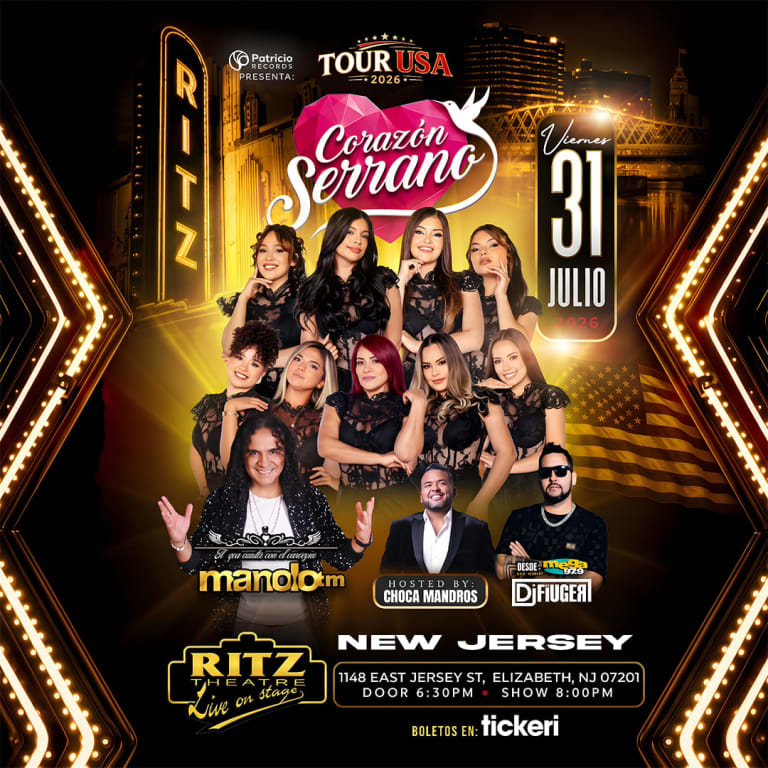 Event - Corazon Serrano en New Jersey - Elizabeth, NJ - vie, 31 de julio de 2026} | concert tickets