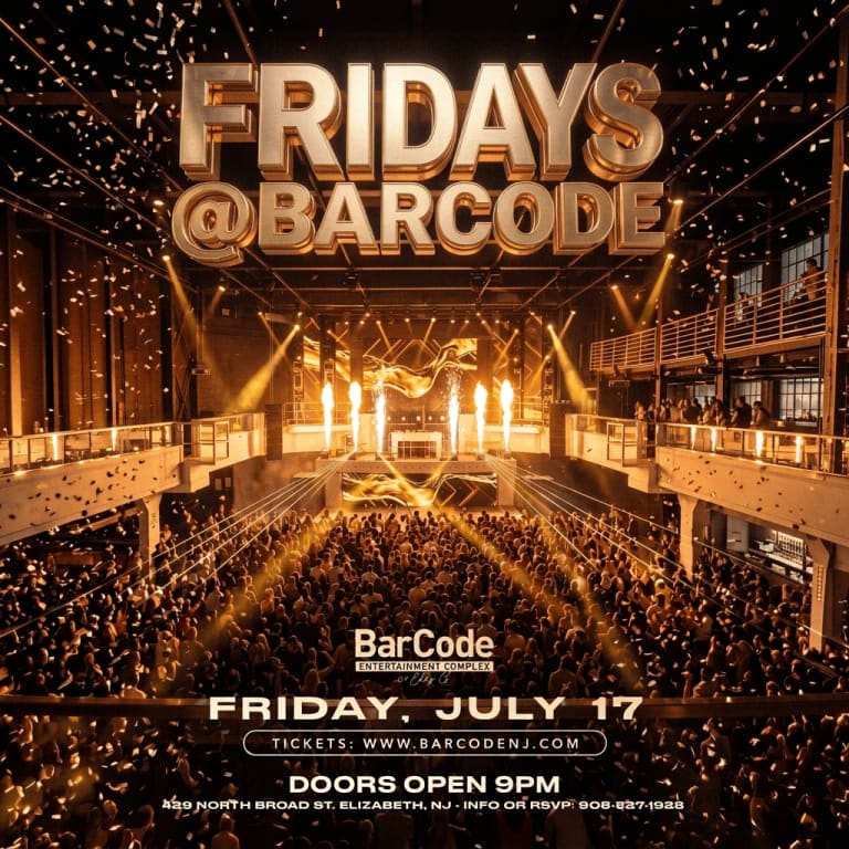 Event - Fridays @ Barcode - Elizabeth, New Jersey - July 17, 2026 | concert tickets