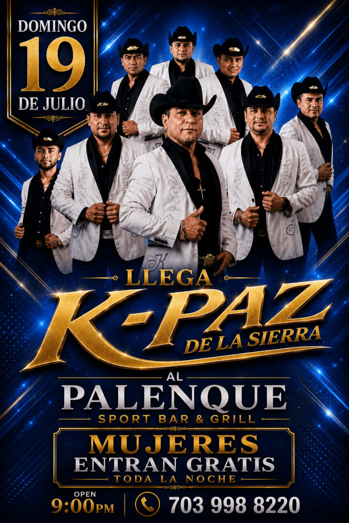 Event - K-PAZ DE LA SIERRA EN CONCIERTO !!! - Falls Church, Virginia - July 19, 2026 | concert tickets
