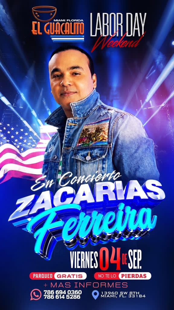 Event - Zacarias Ferreira En Concierto - Miami, Florida - September 4, 2026 | concert tickets