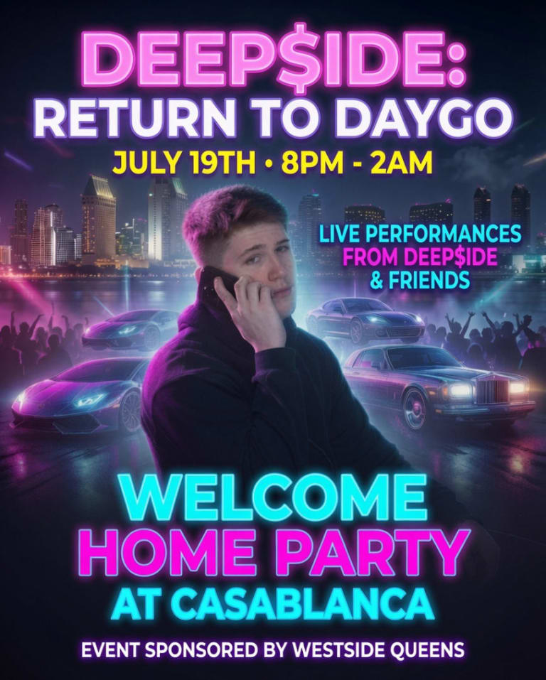 Event - DEEP$IDE: RETURN TO DAYGO - San Diego, California - July 19, 2026 | concert tickets