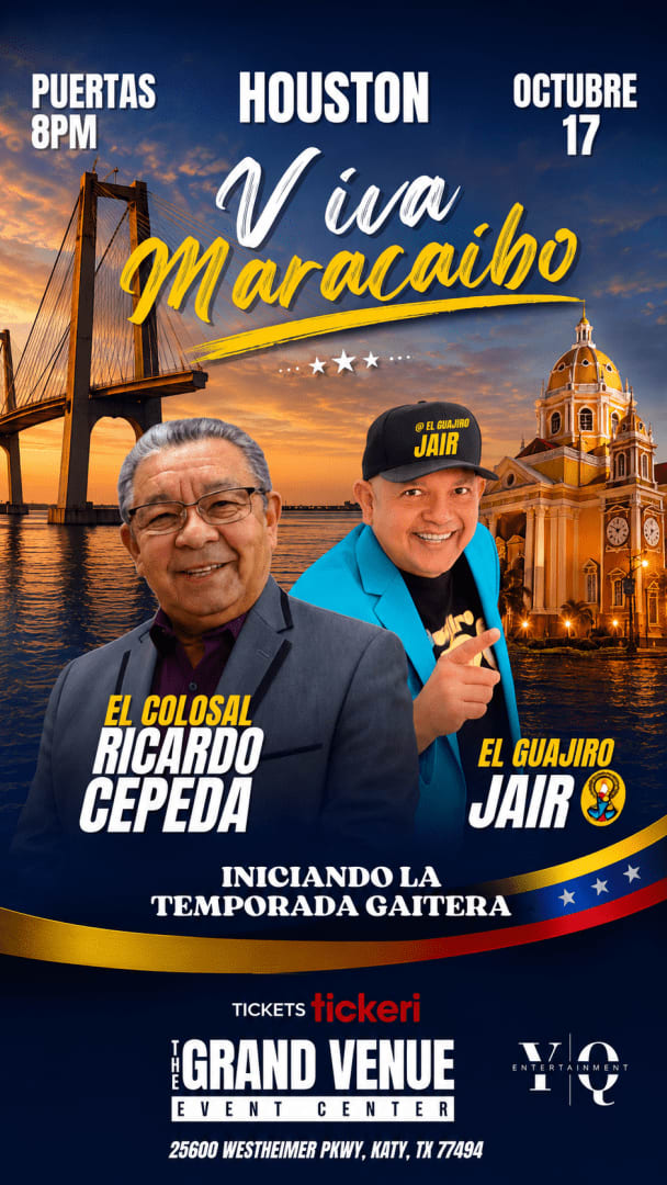 Event - Viva Maracaibo - Goza el Humor y Vibra el Orgullo Gaitero. - Katy, Texas - October 17, 2026 | concert tickets