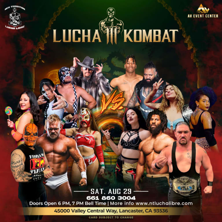 Event - Lucha Kombat 3 lucha Libre/Prowrestling - Lancaster, CA - Sat, August 29, 2026} | concert tickets