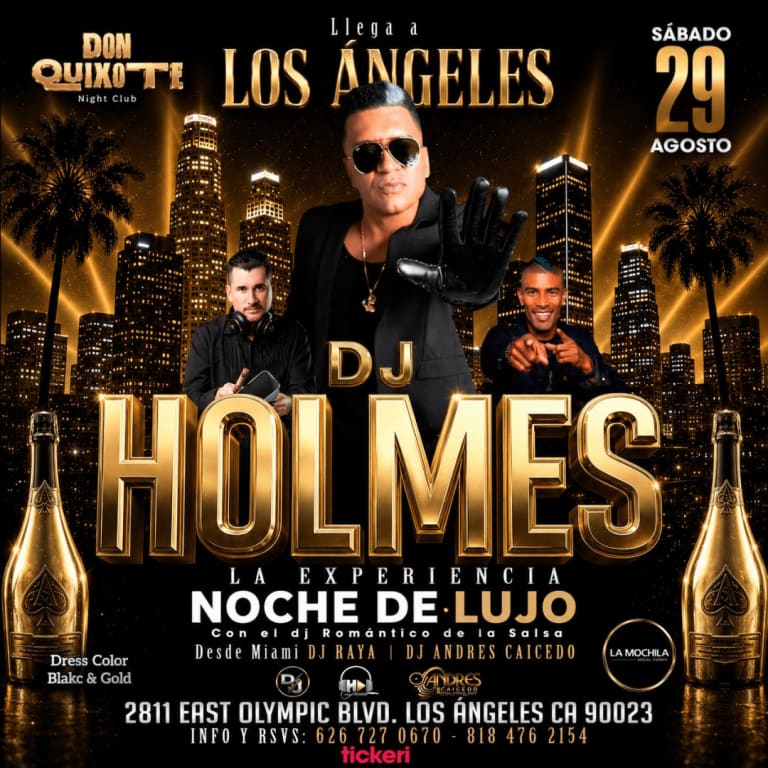 Event - Dj Holmes La Experiencia Noche De Lujo - Los Angeles, California - August 29, 2026 | concert tickets