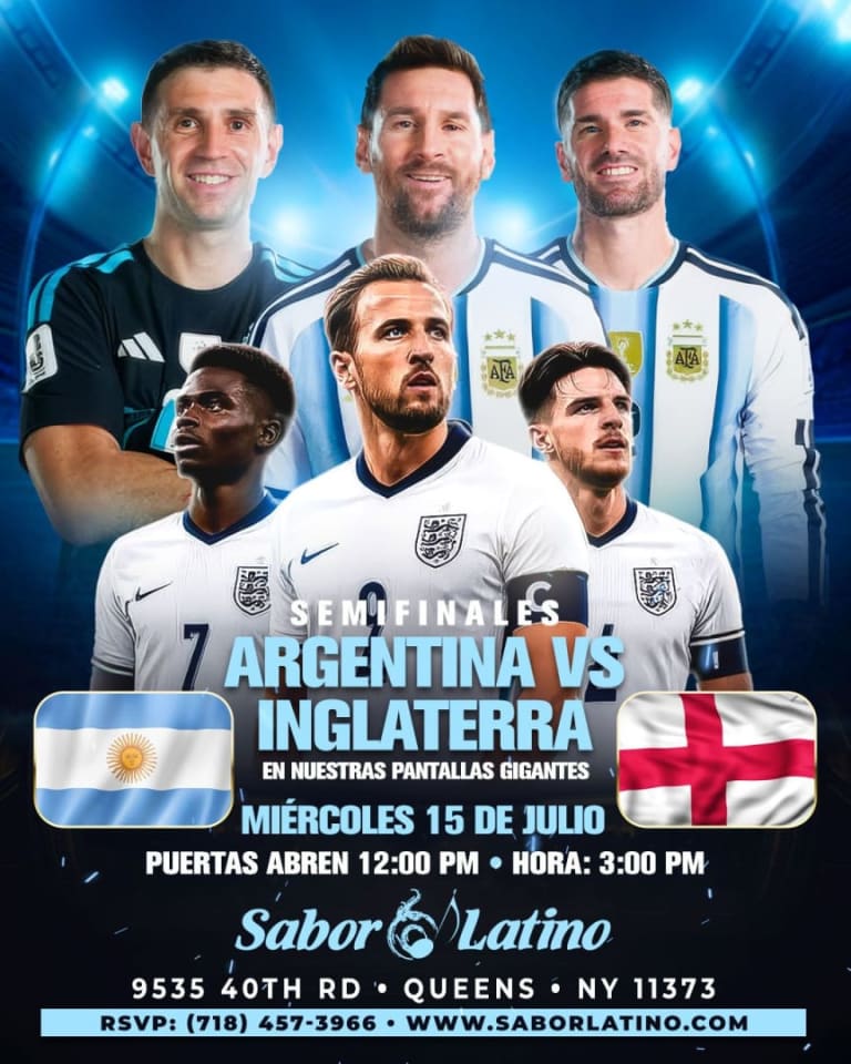 Event - Inglaterra v Argentina  3:00 pm | Sabor Latino - Queens, NY - Wed, July 15, 2026} | concert tickets