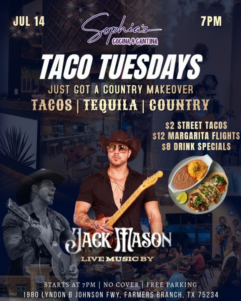Event -  TACO TUESDAY JUST GOT A COUNTRY MAKEOVER! EVERY TUESDAY - Farmers Branch, TX - Tue, July 21, 2026} | concert tickets
