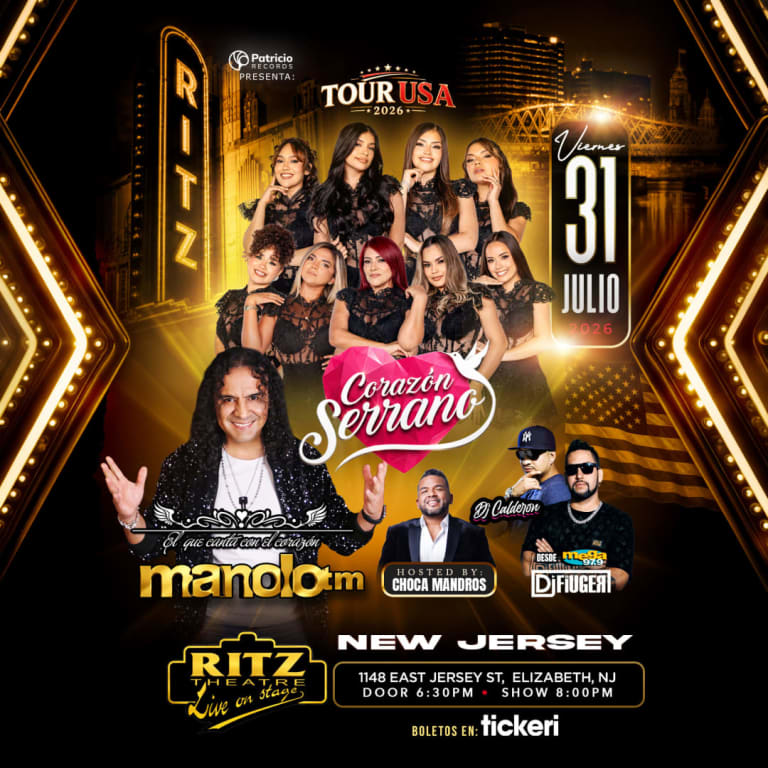 Event - Corazon Serrano & Manolotm en New Jersey - Elizabeth, New Jersey - July 31, 2026 | concert tickets
