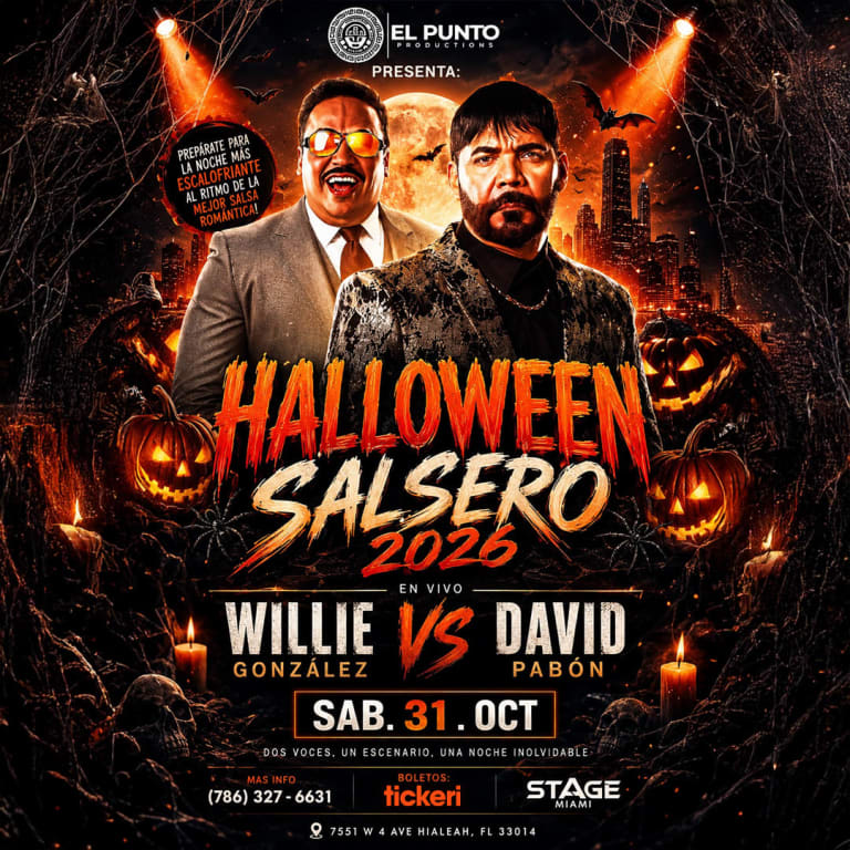 Event - Haloween Salsero 2026 Willie Gonzales vs David Pabon - Hialeah, Florida - October 31, 2026 | concert tickets