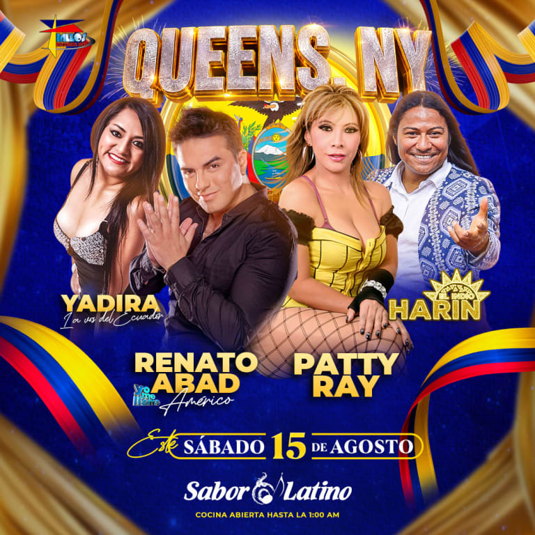 Event - PATTY RAY RENATO ABAD, YADIRA, HARIN| Sabor Latino - Queens, New York - August 15, 2026 | concert tickets