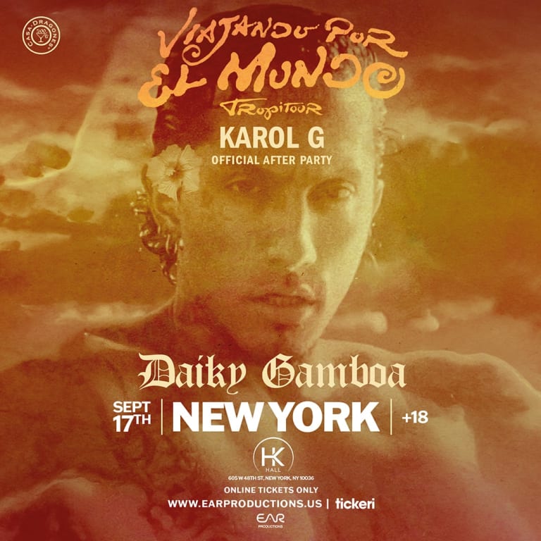 Event - Karol G Viajando Por El Mundo Tropitour Oficial After Party Ft Daiky Gamboa En New York - New York, New York - September 17, 2026 | concert tickets