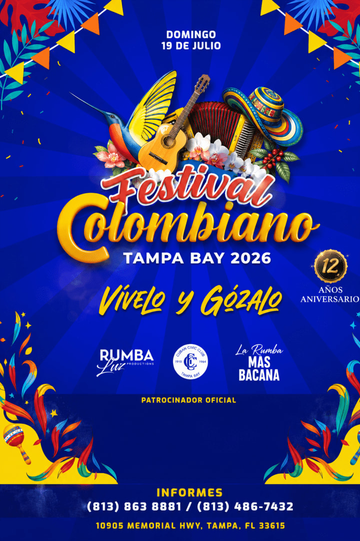 Event - FESTIVAL COLOMBIANO TAMPA- INDEPENDENCIA DE COLOMBIA - Tampa, Florida - July 19, 2026 | concert tickets