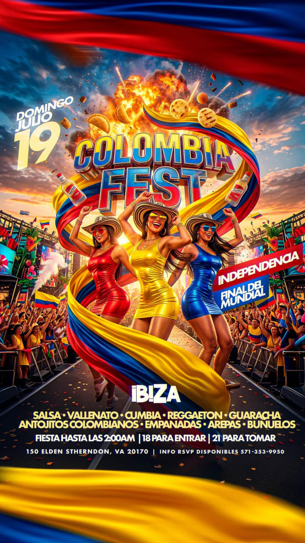 Event - Independencia de Colombia 🇨🇴 en Herndon va  - Herndon, Virginia - July 19, 2026 | concert tickets