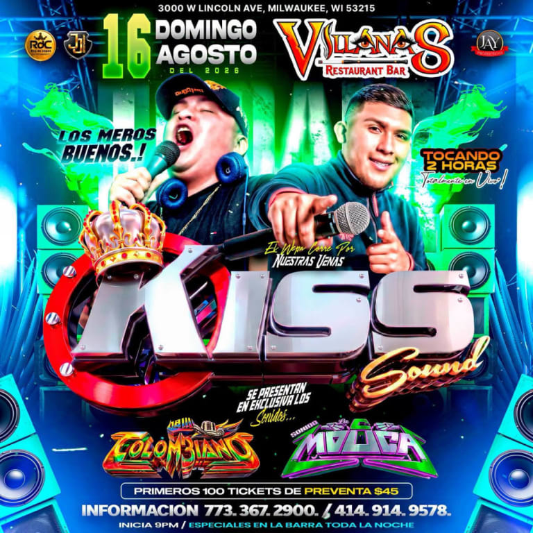Event - Sonido KISS SOUND en MILWAUKEE - Milwaukee, Wisconsin - August 16, 2026 | concert tickets