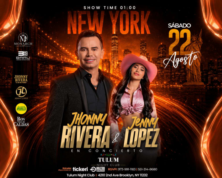 Event - Jhonny Rivera y Jenny Lopez - NEW YORK USA TOUR - 2026 - Brooklyn, New York - August 22, 2026 | concert tickets