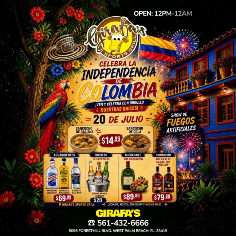 Event - CELEBRANDO LA INDEPENDENCIA DE COLOMBIA 🇨🇴 en WEST PALM BEACH !! - West Palm Beach, Florida - July 20, 2026 | concert tickets