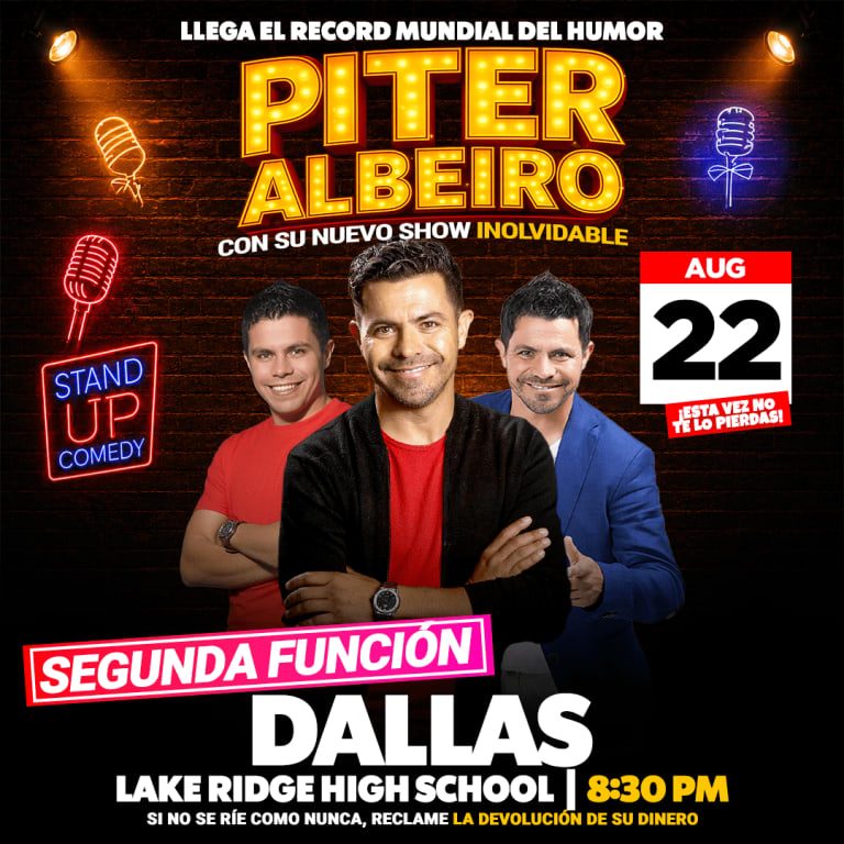 Event - Piter Albeiro En Dallas Presenta su Nuevo Show INOLVIDABLE - Mansfield, TX - Sat, August 22, 2026} | concert tickets