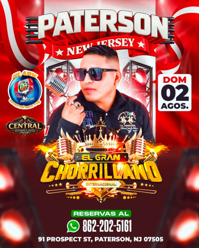 Event - EL CHORRILLANO  - Paterson, NJ - dom, 2 de agosto de 2026} | concert tickets