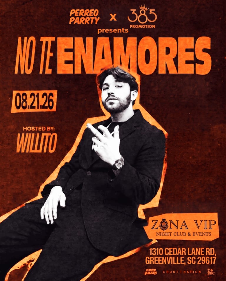Event - NO TE ENAMORES FEST  - Corridos v Perreo - Hosted by WILLITO - 18+ - Greenville, SC - Fri, August 21, 2026} | concert tickets