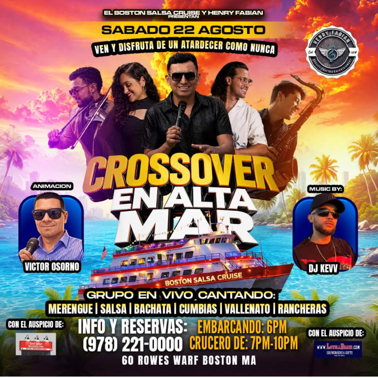 Event - CrossOver En Alta Mar - Boston, MA - Sat, August 22, 2026} | concert tickets