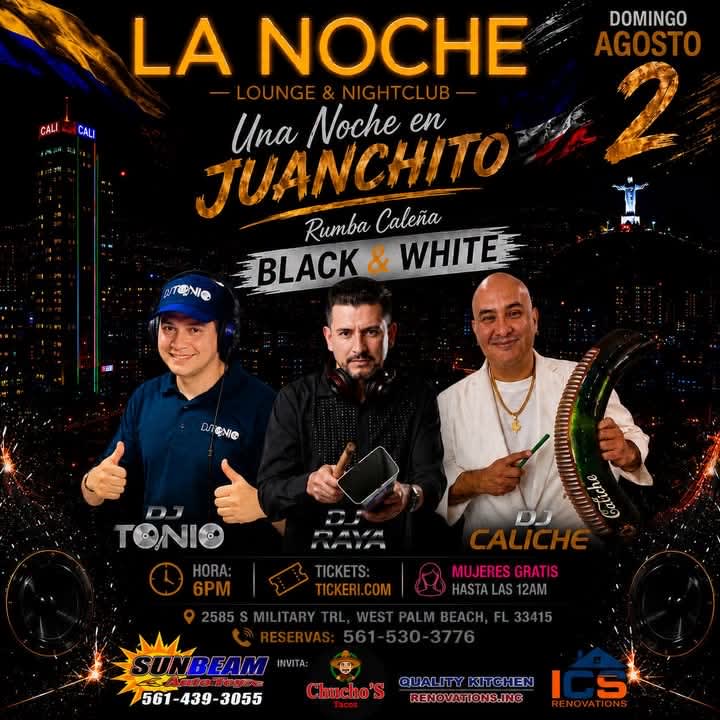 Event - Una Noche En Juanchito - West Palm Beach, Florida - August 2, 2026 | concert tickets