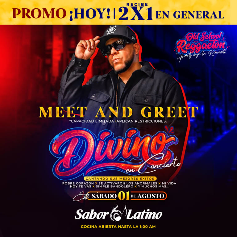 Event - DIVINO EN CONCIERTO | Sabor Latino - Queens, NY - Sat, August 1, 2026} | concert tickets