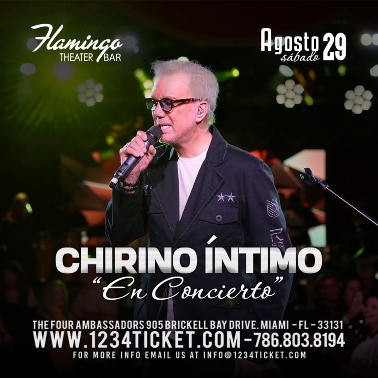 Event - Chirino Intimo en Concierto - Miami, Florida - August 29, 2026 | concert tickets