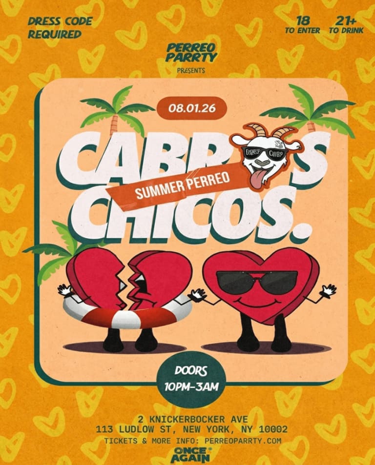 Event - Cabros Chicos: Summer Perreo | Reggaeton  Latin Dance Party (18+) - New York, New York - August 1, 2026 | concert tickets