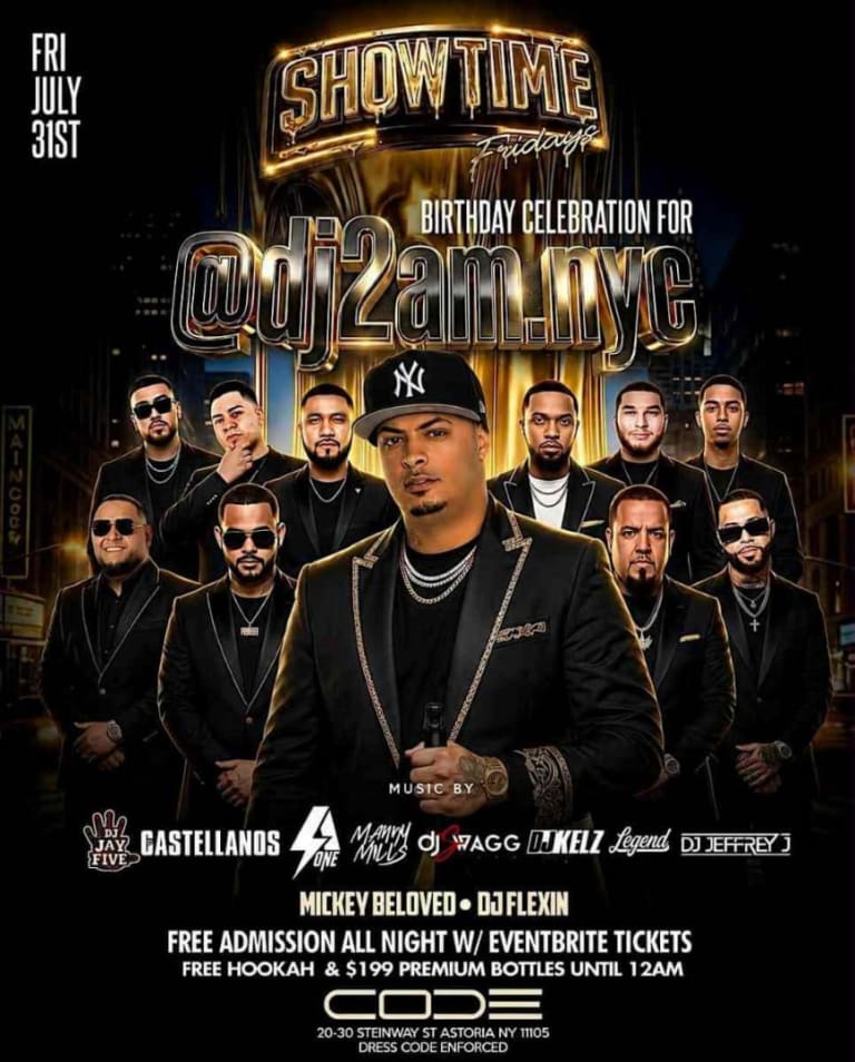 Event - Showtime Fridays at CODE Astoria | Free Entry Party – July 31 - Astoria, New York - July 31, 2026 | concert tickets